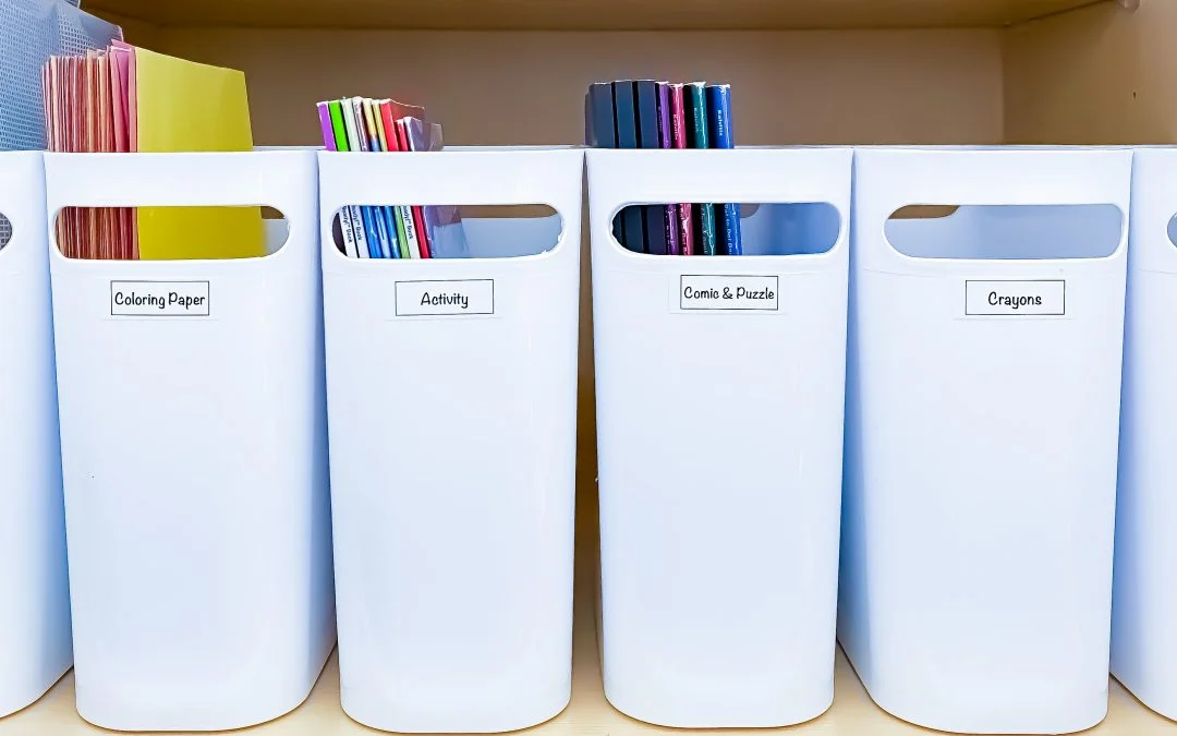 Organizer Trays for Books and school supplies