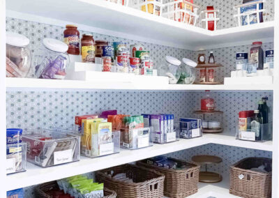 Organized pantry for non perishable goods