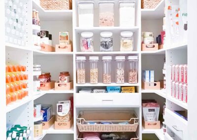 Well Organized Food Pantry Cabinet