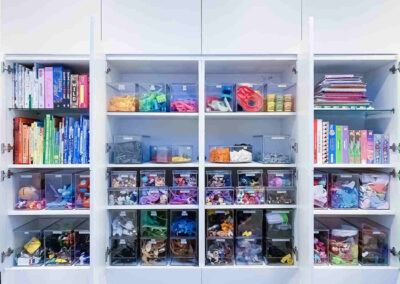 Well organized toy storage