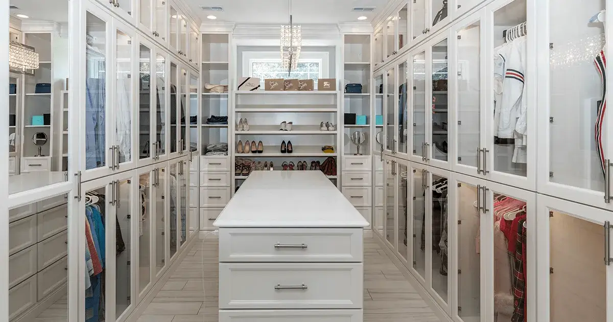 Well Organized Walk-in Closet and Accessories Storage Well Organized Walk-in Closet and Accessories Storage