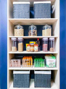 Organized food closet